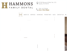 Tablet Screenshot of hammonsfamilydental.com